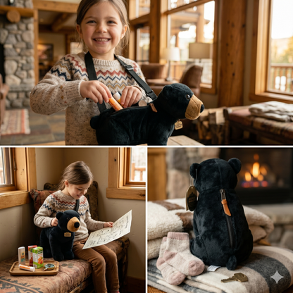 Bear plush bag